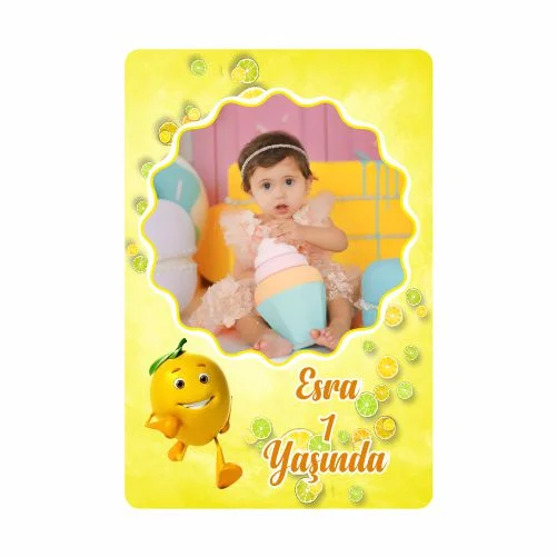 Limon Temalı Doğum Günü Magneti